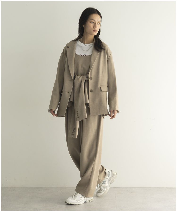 GARAGE OF GOOD CLOTHING「【日本製】無地BOXタックテーパードパンツ」|その他|