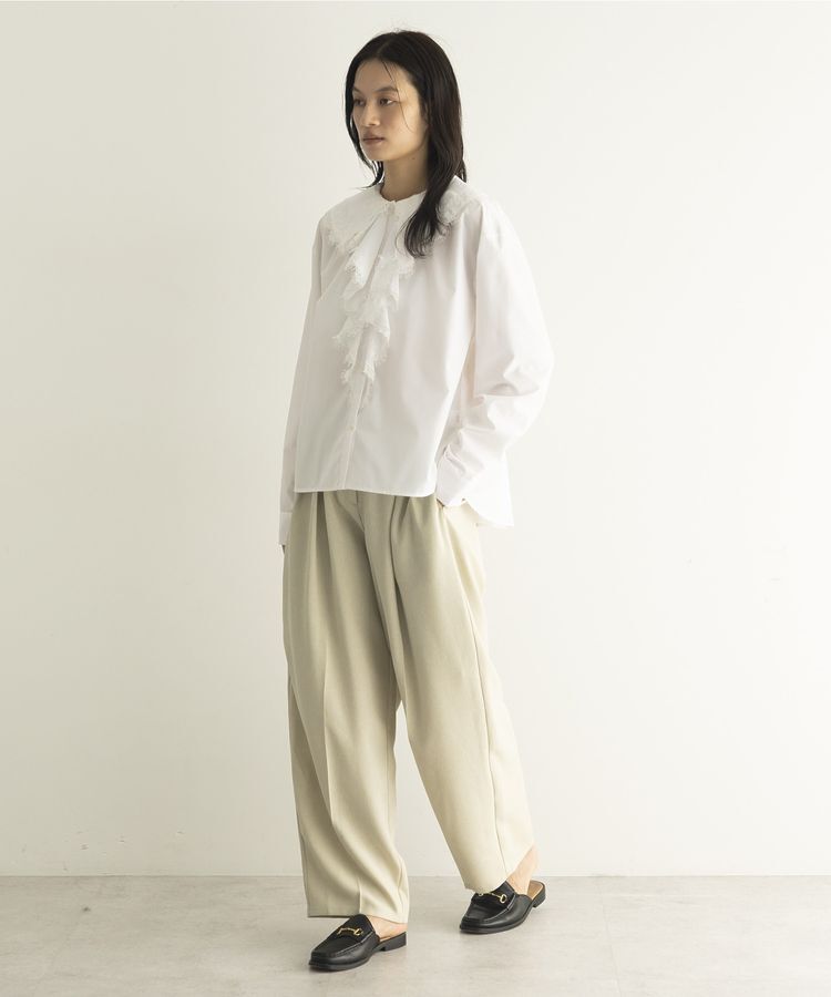 GARAGE OF GOOD CLOTHING「【日本製】無地BOXタックテーパードパンツ」|その他|