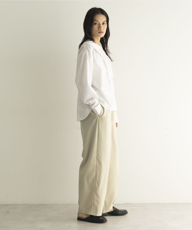 GARAGE OF GOOD CLOTHING「【日本製】無地BOXタックテーパードパンツ」|その他|