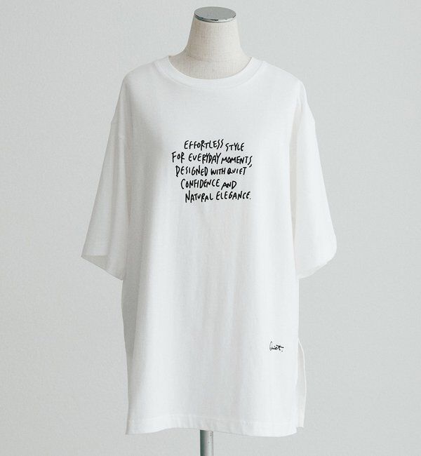  「【＠kokiminitaコラボ】ロゴプリント&times;ロゴ刺繍Tシャツ」|Tシャツ・カットソー|
