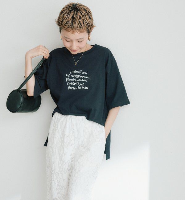  「【＠kokiminitaコラボ】ロゴプリント&times;ロゴ刺繍Tシャツ」|Tシャツ・カットソー|