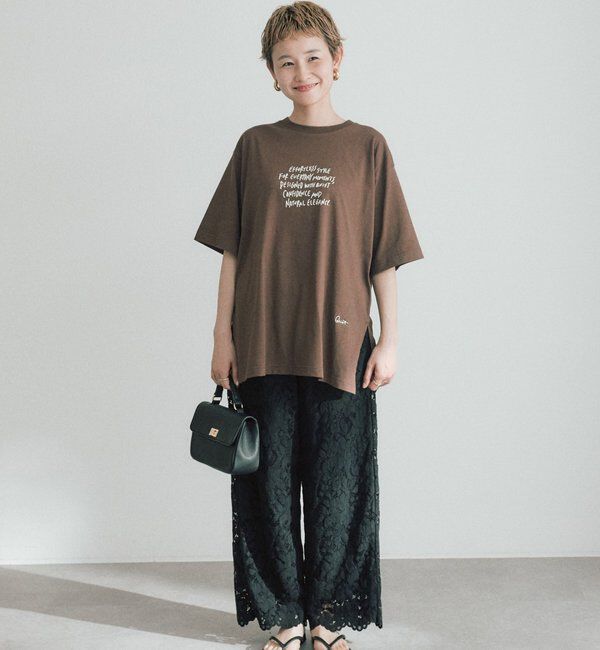  「【＠kokiminitaコラボ】ロゴプリント&times;ロゴ刺繍Tシャツ」|Tシャツ・カットソー|