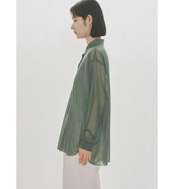MIDIUMISOLID「MIDIUMISOLID for Ladies エッセンシャルジャージーシャツ」|シャツ・ブラウス|