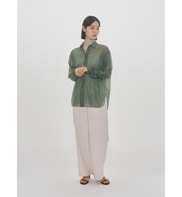 MIDIUMISOLID「MIDIUMISOLID for Ladies エッセンシャルジャージーシャツ」|シャツ・ブラウス|