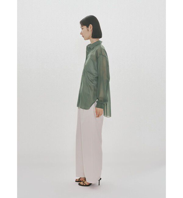 MIDIUMISOLID「MIDIUMISOLID for Ladies エッセンシャルジャージーシャツ」|シャツ・ブラウス|