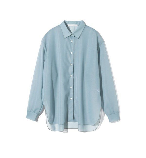 MIDIUMISOLID「MIDIUMISOLID for Ladies エッセンシャルジャージーシャツ」|シャツ・ブラウス|サックス