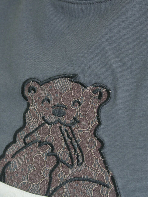 Samansa Mos2「【メルヘン&times;Samansa Mos2】レース貼りTシャツ」|Tシャツ・カットソー|