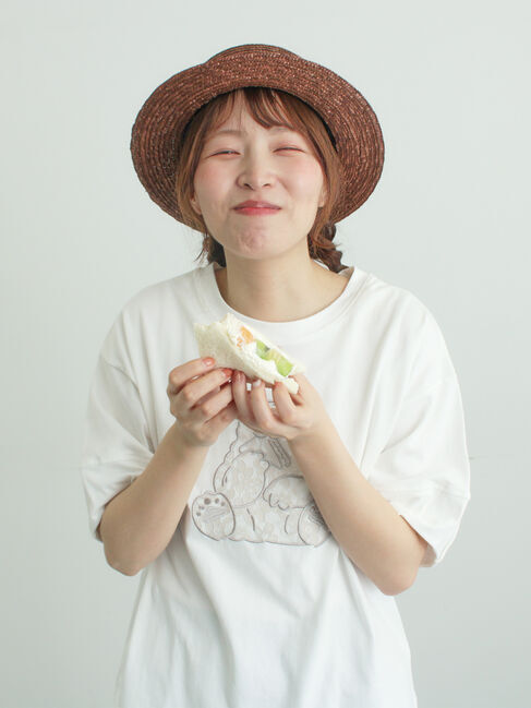 Samansa Mos2「【メルヘン&times;Samansa Mos2】レース貼りTシャツ」|Tシャツ・カットソー|