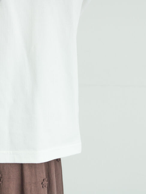 Samansa Mos2「【メルヘン&times;Samansa Mos2】レース貼りTシャツ」|Tシャツ・カットソー|