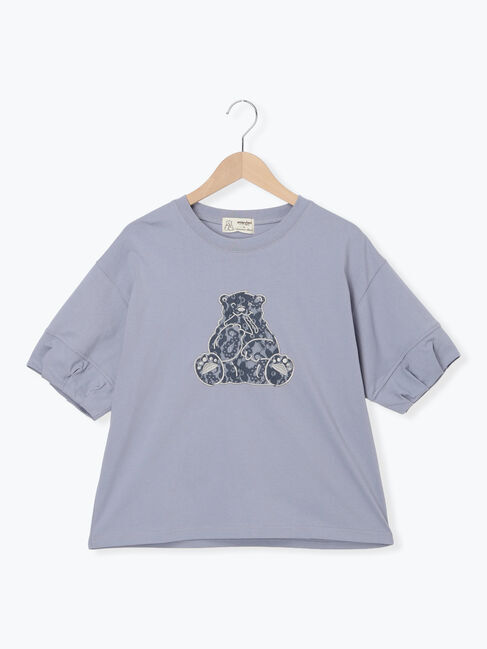 Samansa Mos2「【メルヘン&times;Samansa Mos2】レース貼りTシャツ」|Tシャツ・カットソー|