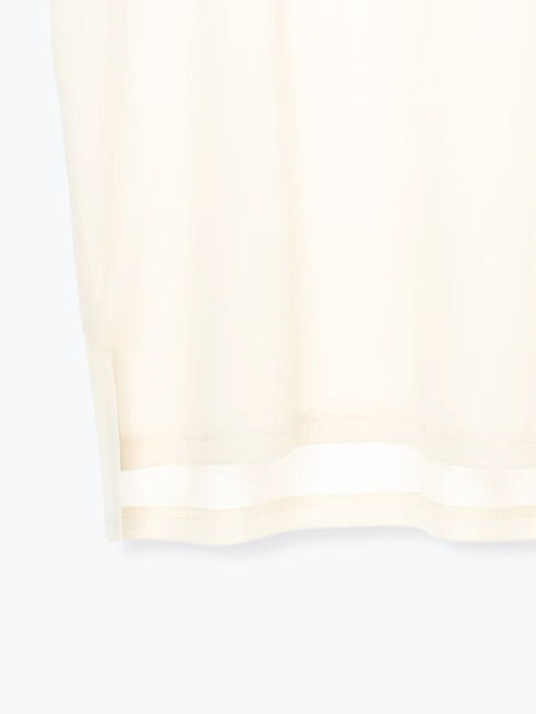 Samansa Mos2「【抗菌、接触冷感】シアー梨地フレンチスリーブTシャツ」|Tシャツ・カットソー|