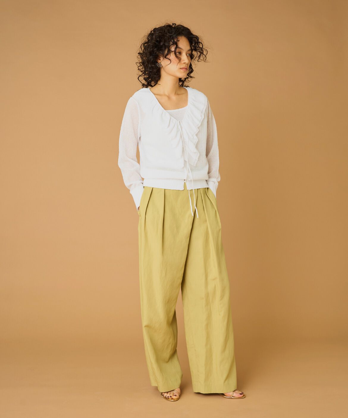 la veille by SUPERIOR CLOSET「ラップパンツ　」|スラックス|