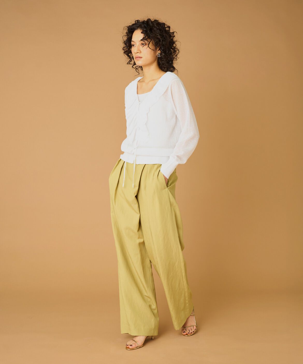 la veille by SUPERIOR CLOSET「ラップパンツ　」|スラックス|