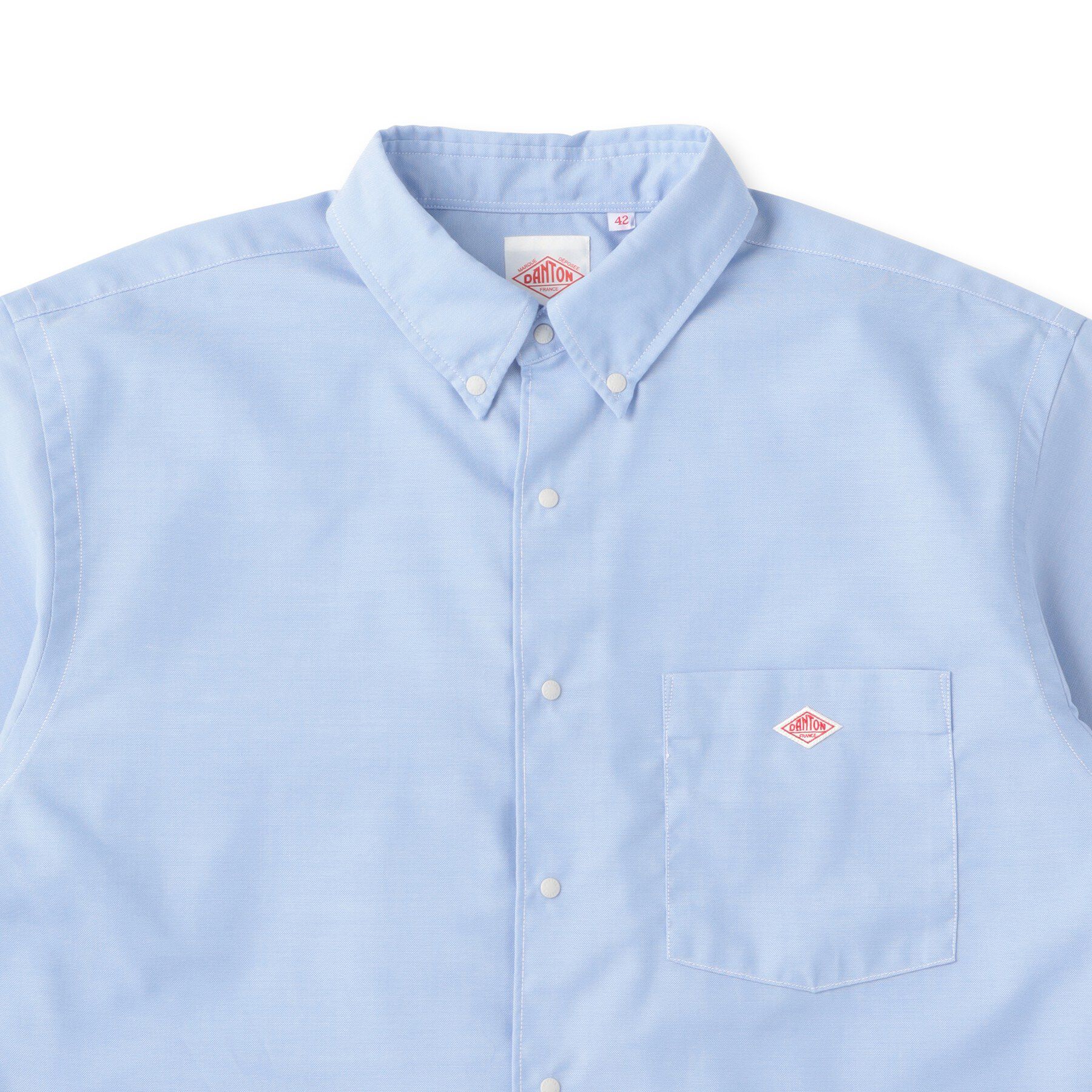 DRESSTERIOR「DANTON（ダントン）ドットボタン ボタンダウンシャツ ショートスリーブ」|シャツ・ブラウス|