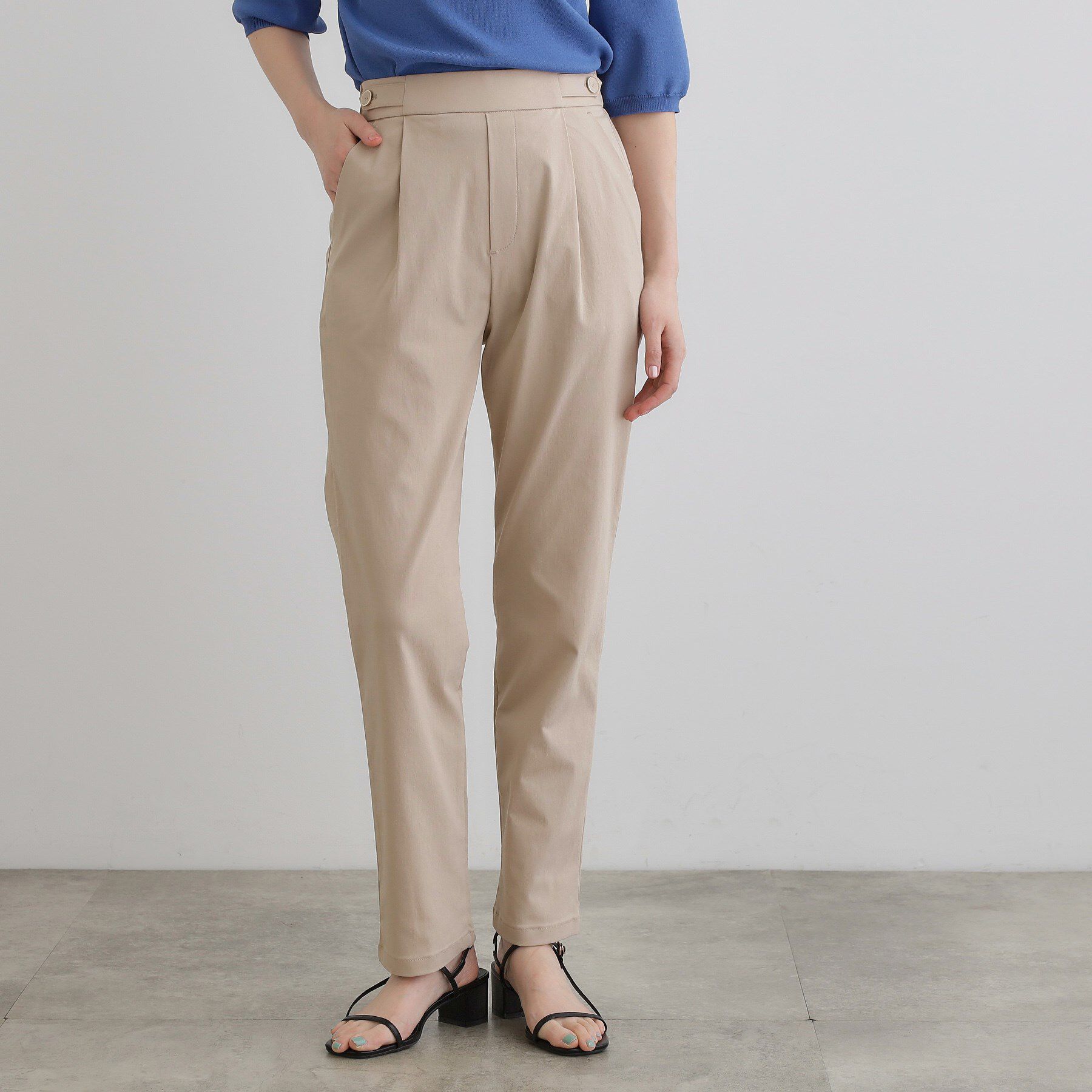 grove「高身長さん向け＋5cm【接触冷感】サマーハイパーストレッチテーパードパンツ」|その他|グレージュ(050)