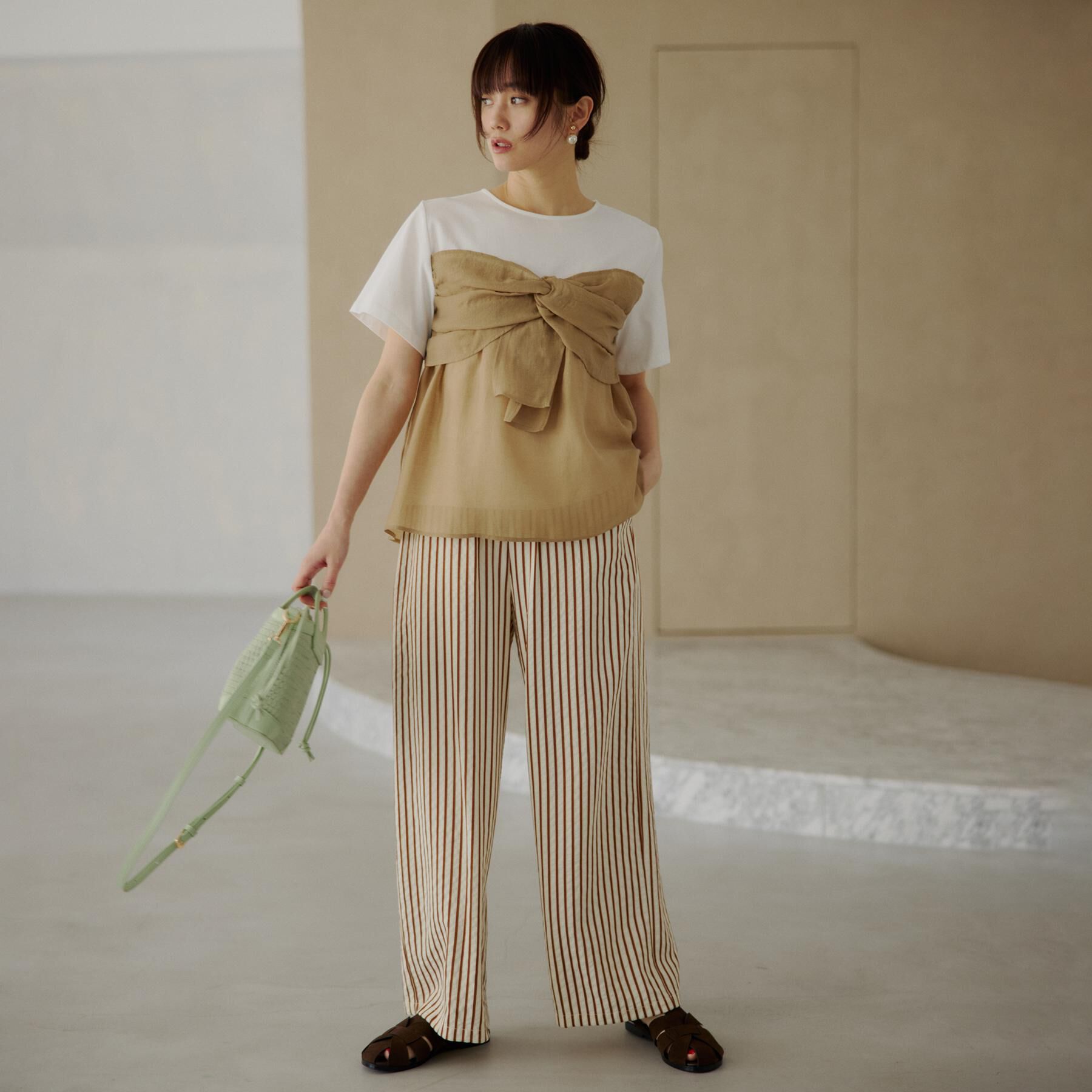 THE SHOP TK「ドビーストライプイージーパンツ」|その他|