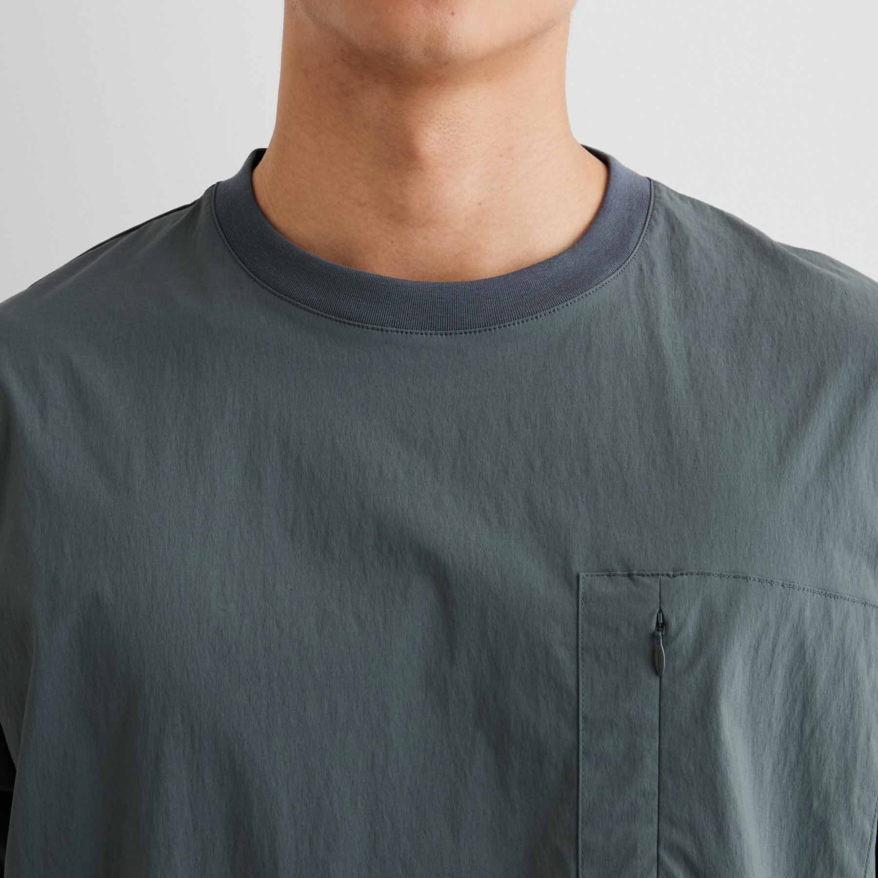THE SHOP TK「【接触冷感/洗濯機OK／セットアップ可】ナイロンストレッチ半袖Tシャツ」|Tシャツ・カットソー|