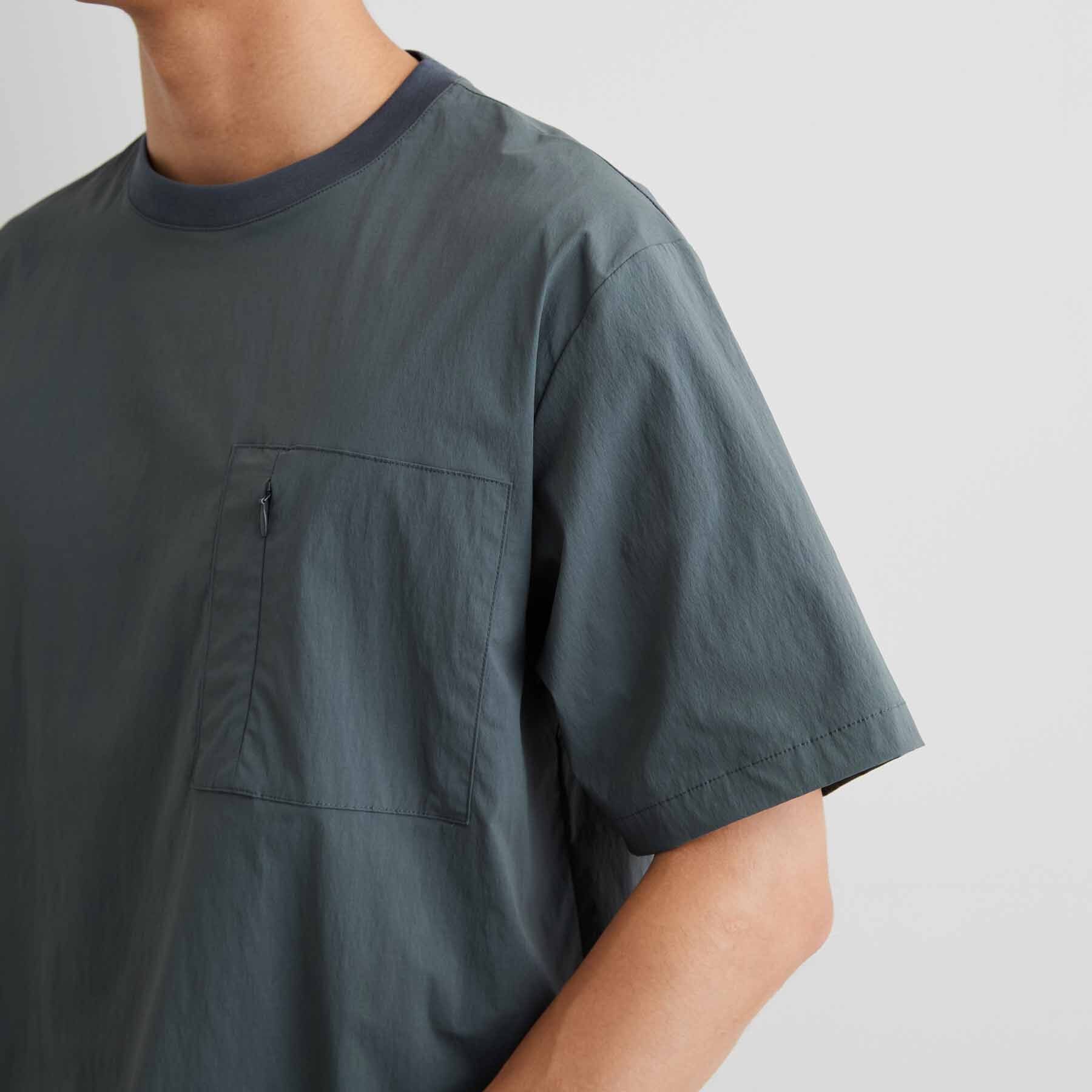 THE SHOP TK「【接触冷感/洗濯機OK／セットアップ可】ナイロンストレッチ半袖Tシャツ」|Tシャツ・カットソー|