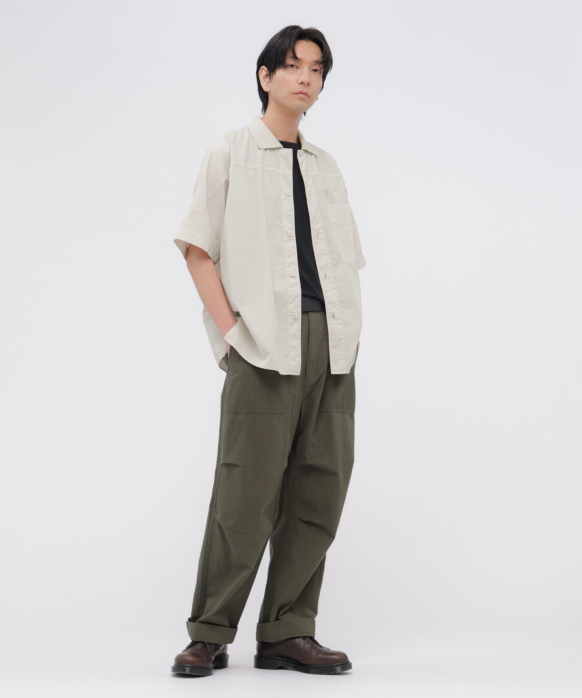 MHL.「GARMENT DYED COTTON POPLIN SHIRT」|シャツ・ブラウス|