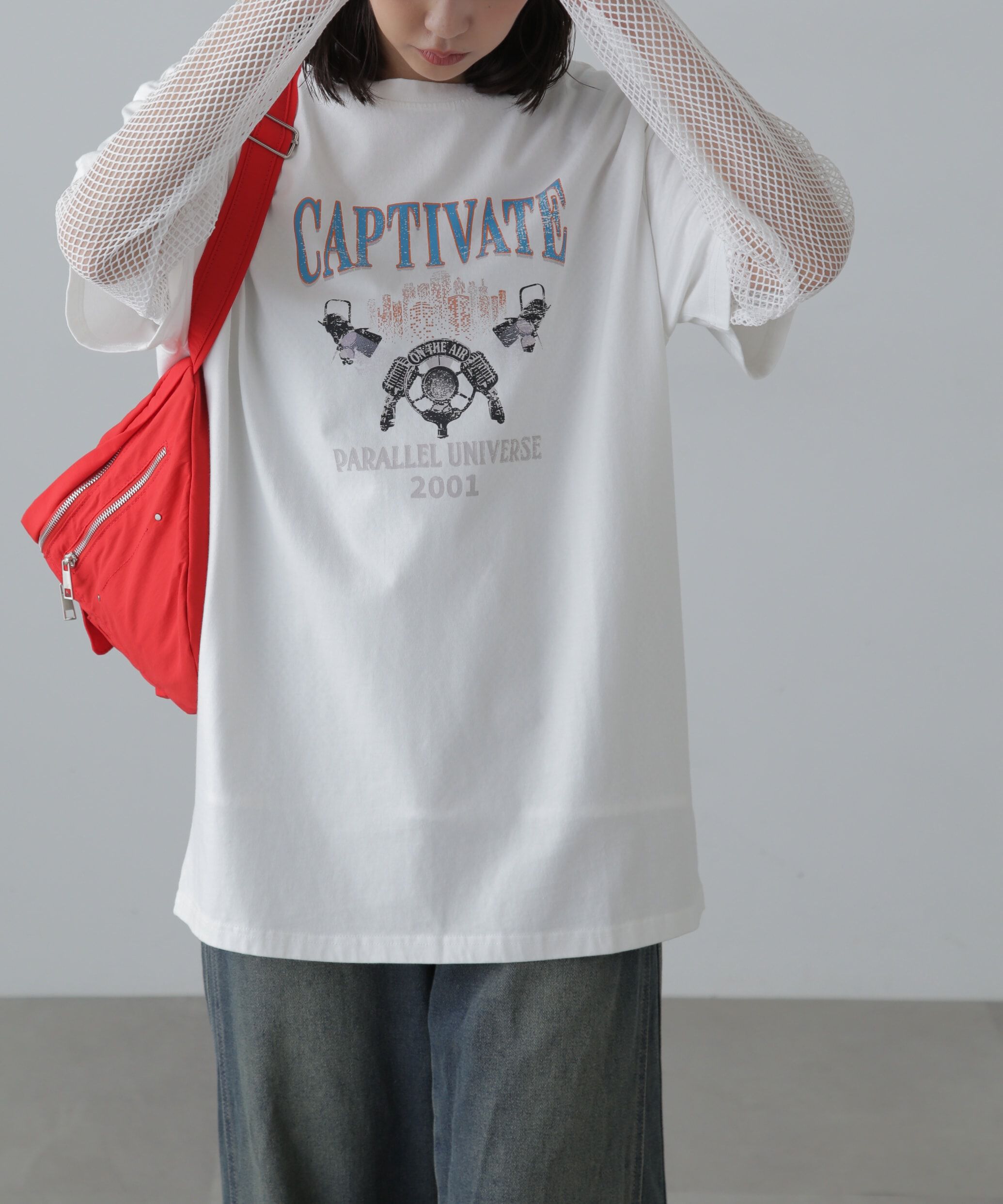  「ヴィンテージライクプリントTシャツ」|Tシャツ・カットソー|