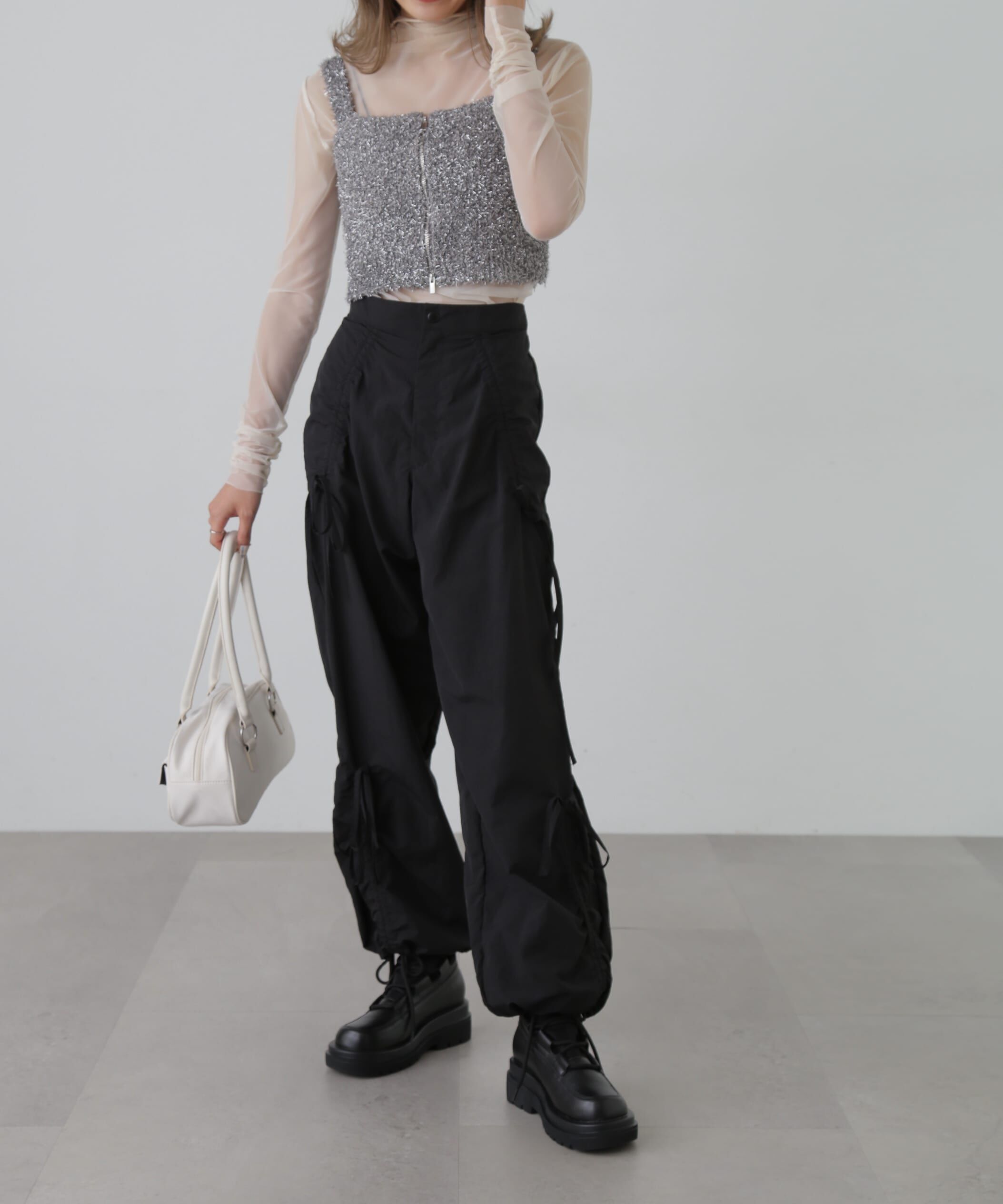  「リボンドロストパンツ」|その他|
