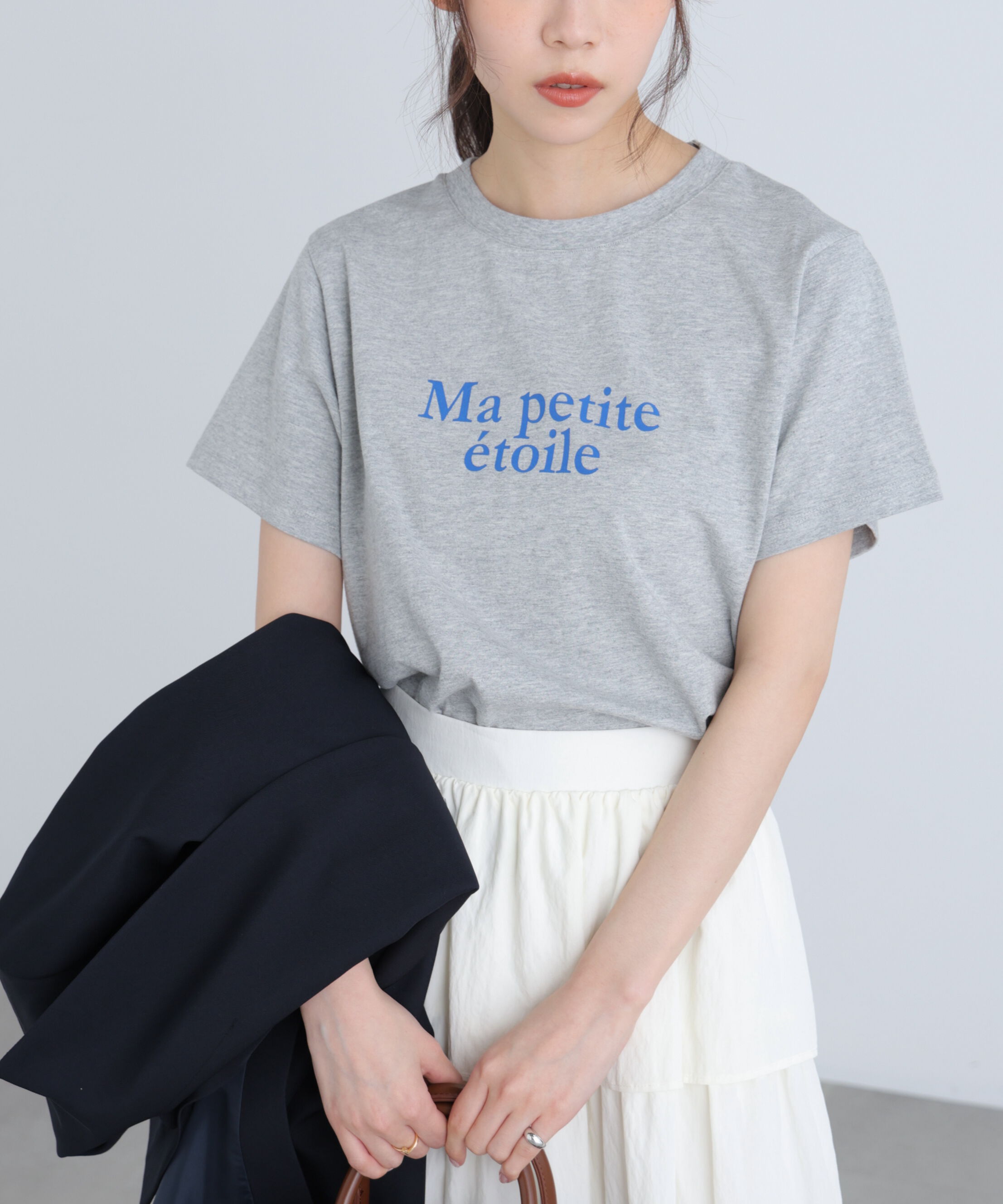  「フレンチロゴプリントTシャツ」|Tシャツ・カットソー|