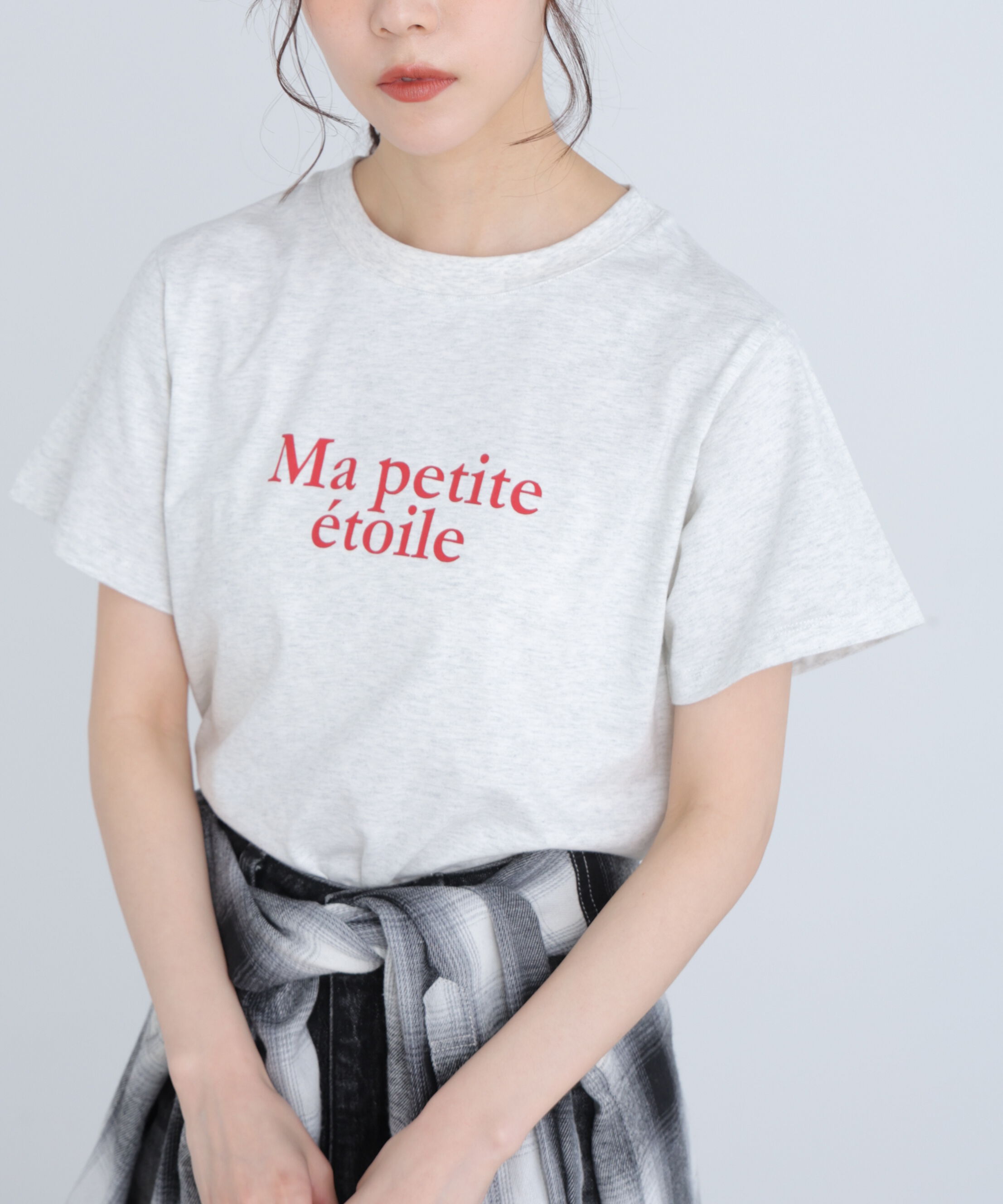  「フレンチロゴプリントTシャツ」|Tシャツ・カットソー|