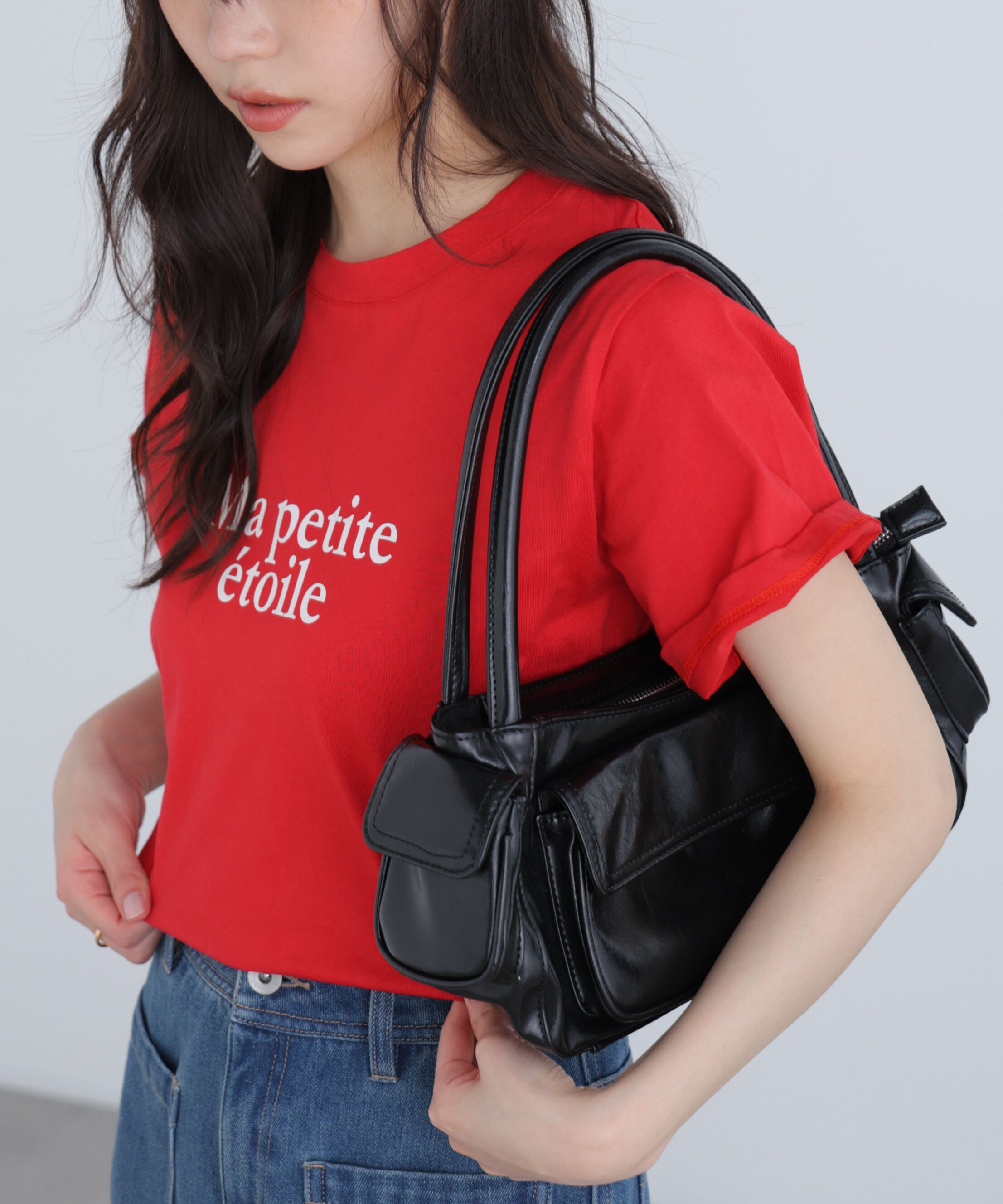  「フレンチロゴプリントTシャツ」|Tシャツ・カットソー|