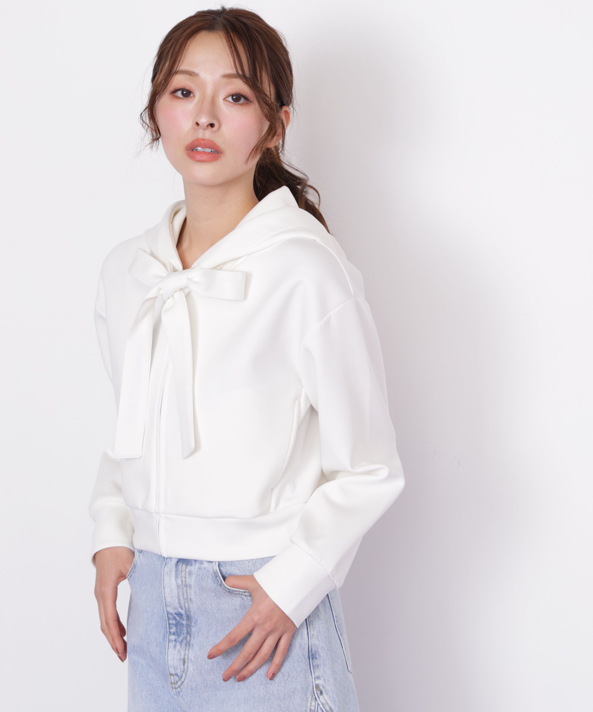  「ビッグリボンパーカー」|Tシャツ・カットソー|