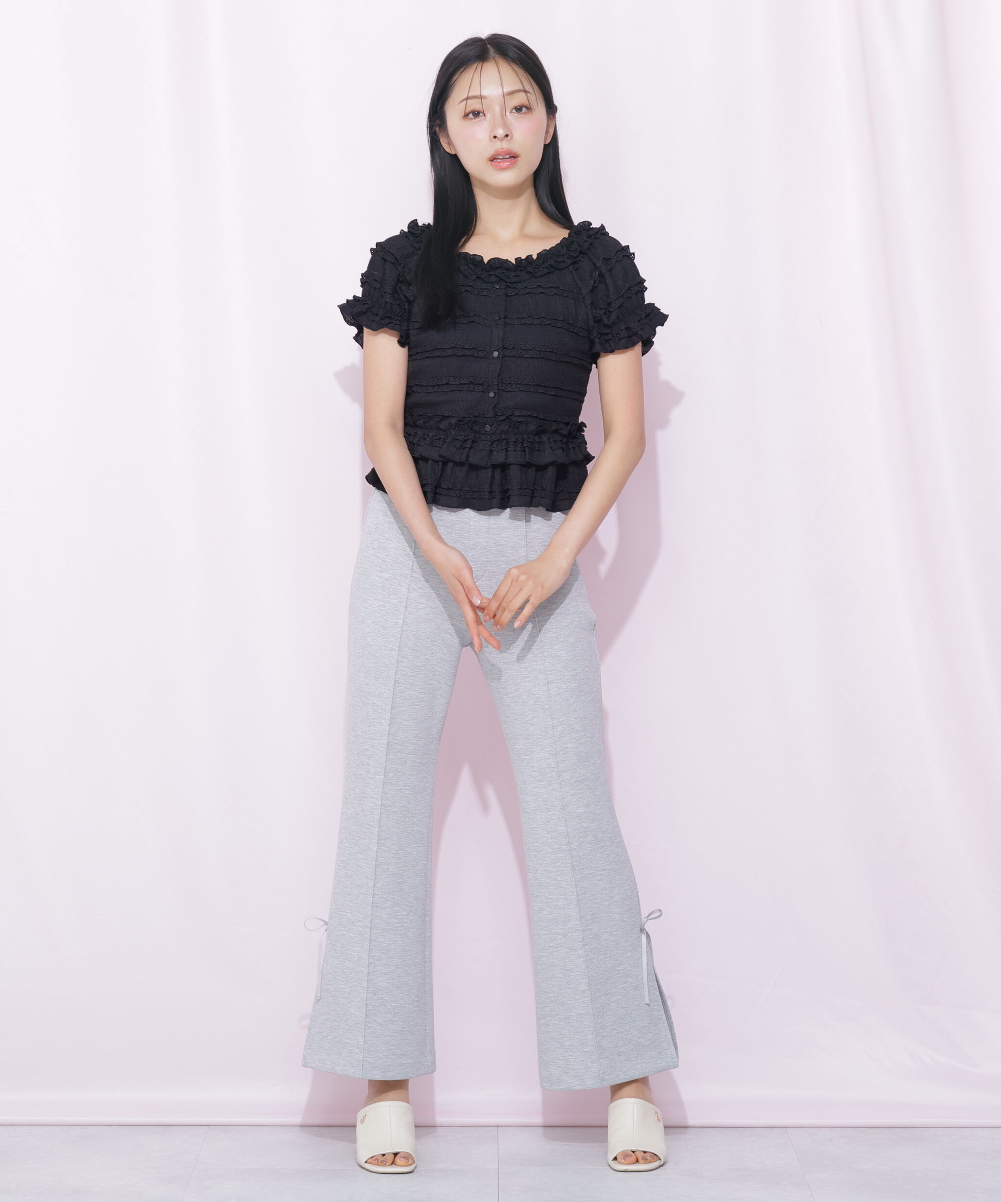  「フリルカットソートップス」|Tシャツ・カットソー|