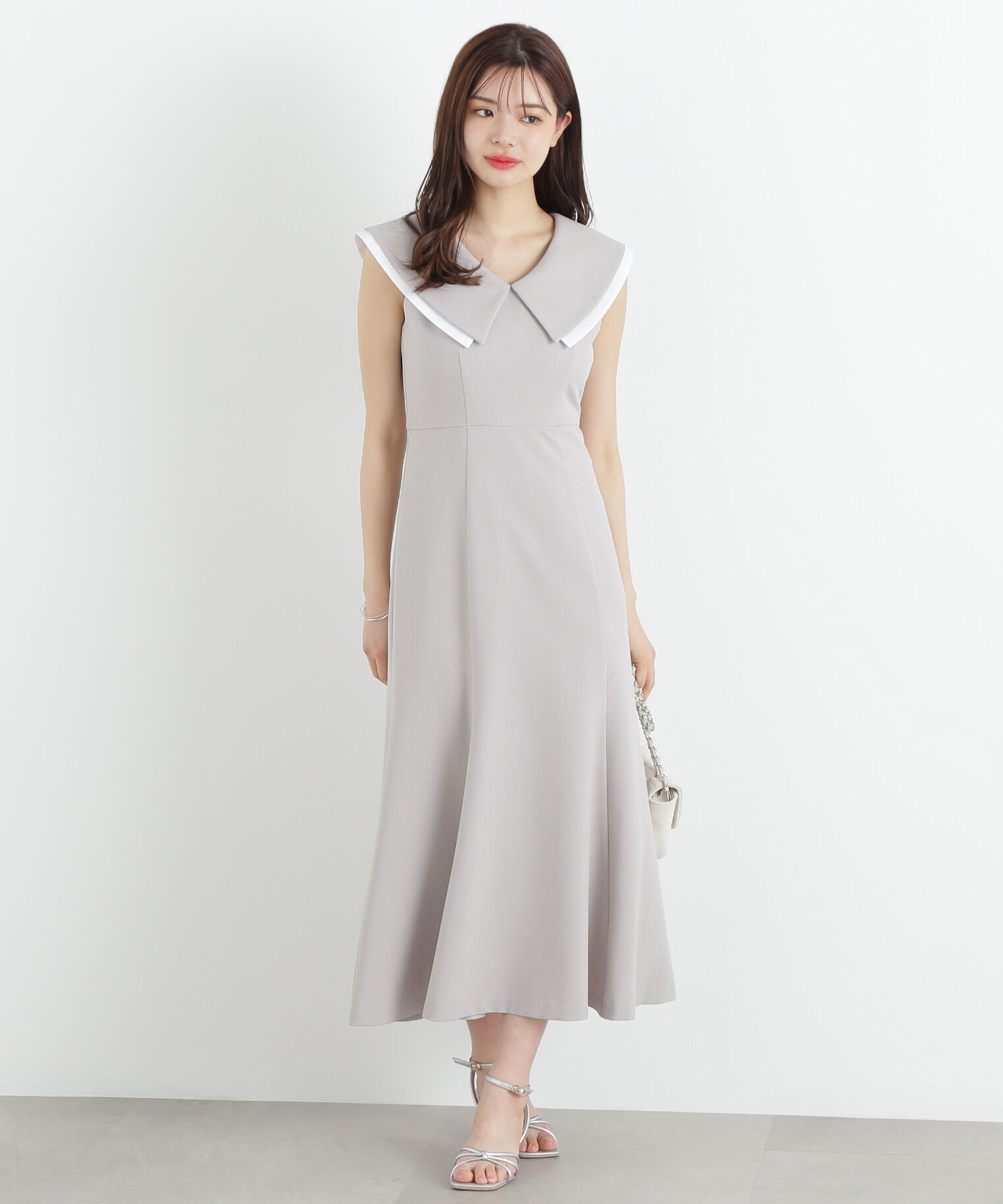 PROPORTION BODY DRESSING「ビッグカラーマーメイドワンピース」|ワンピース|