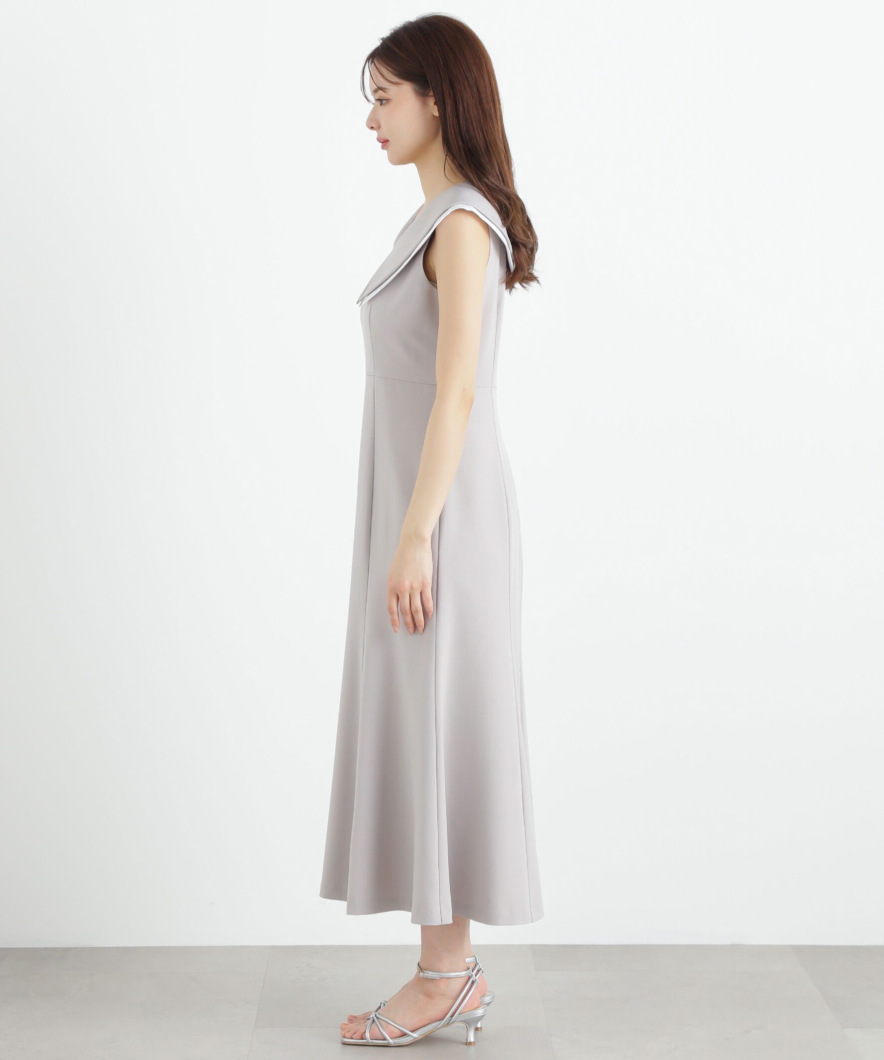 PROPORTION BODY DRESSING「ビッグカラーマーメイドワンピース」|ワンピース|