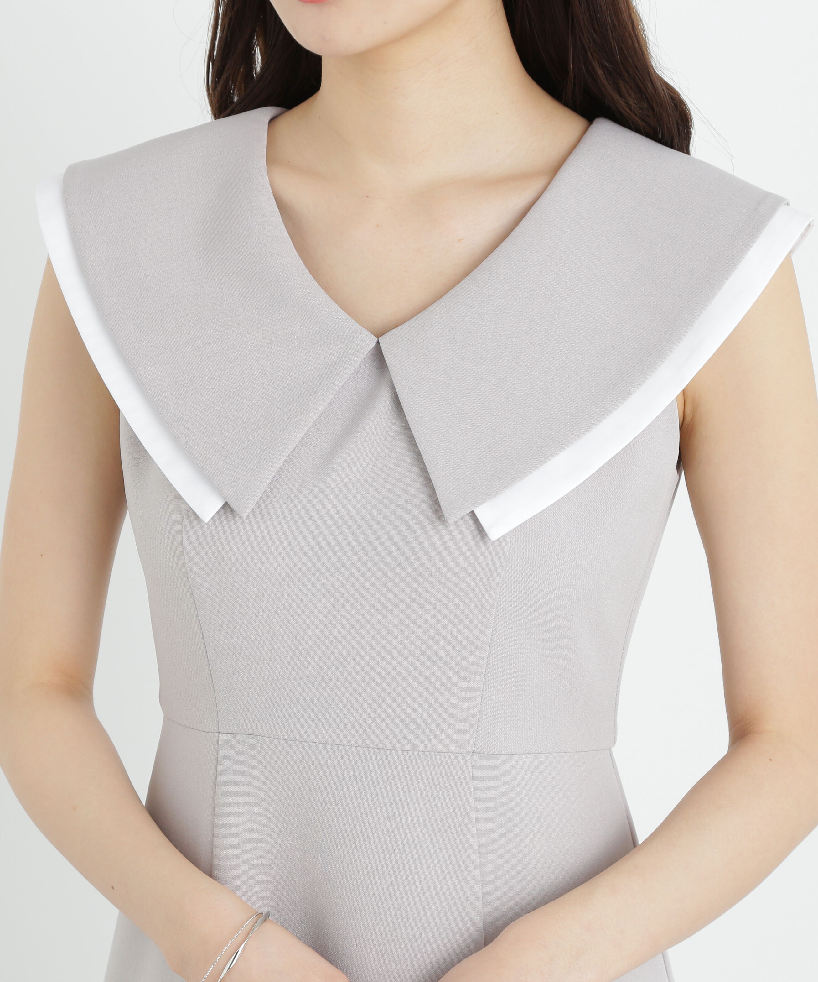PROPORTION BODY DRESSING「ビッグカラーマーメイドワンピース」|ワンピース|