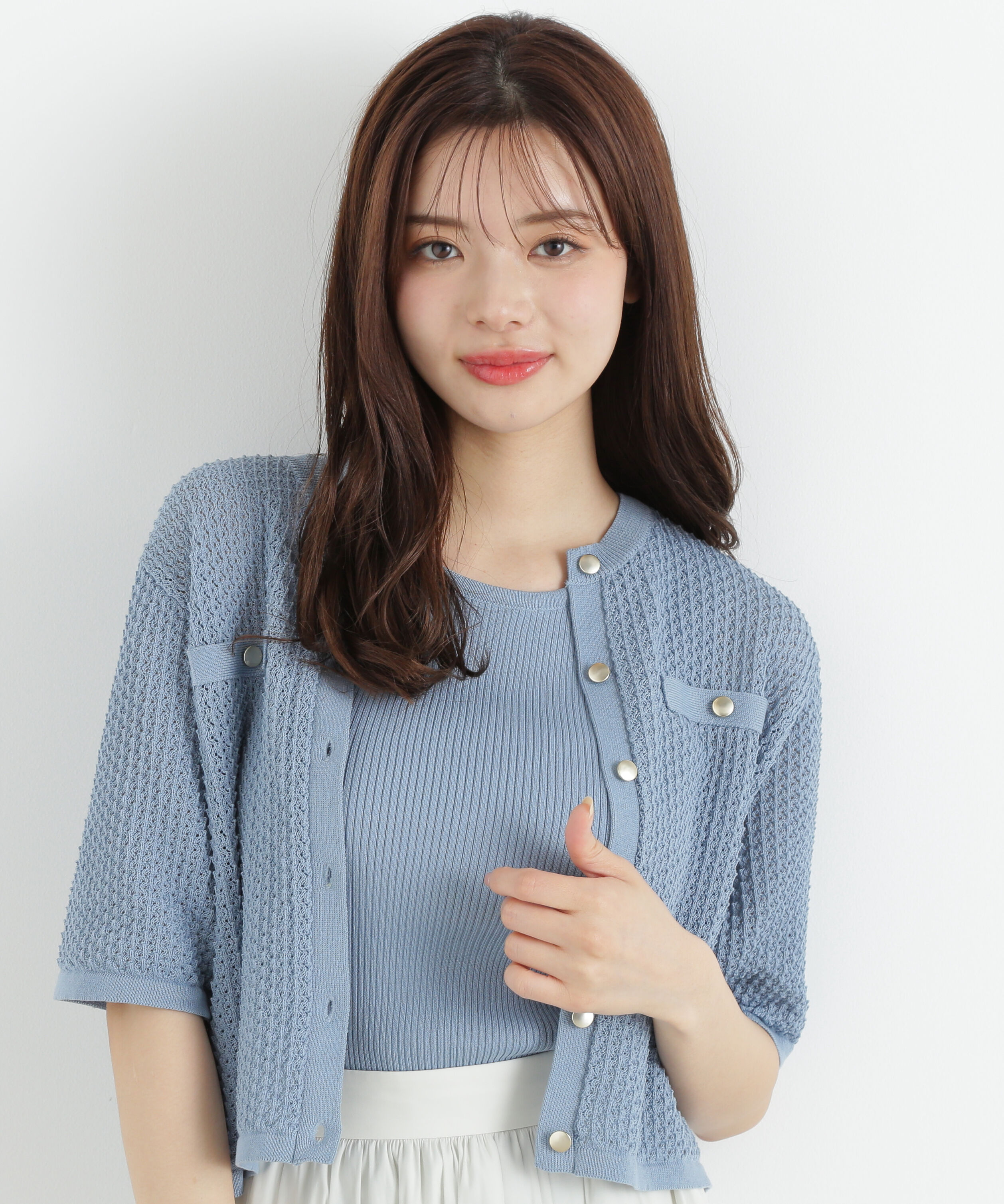 PROPORTION BODY DRESSING「変わり編みニットアンサンブル」|ニット・セーター|