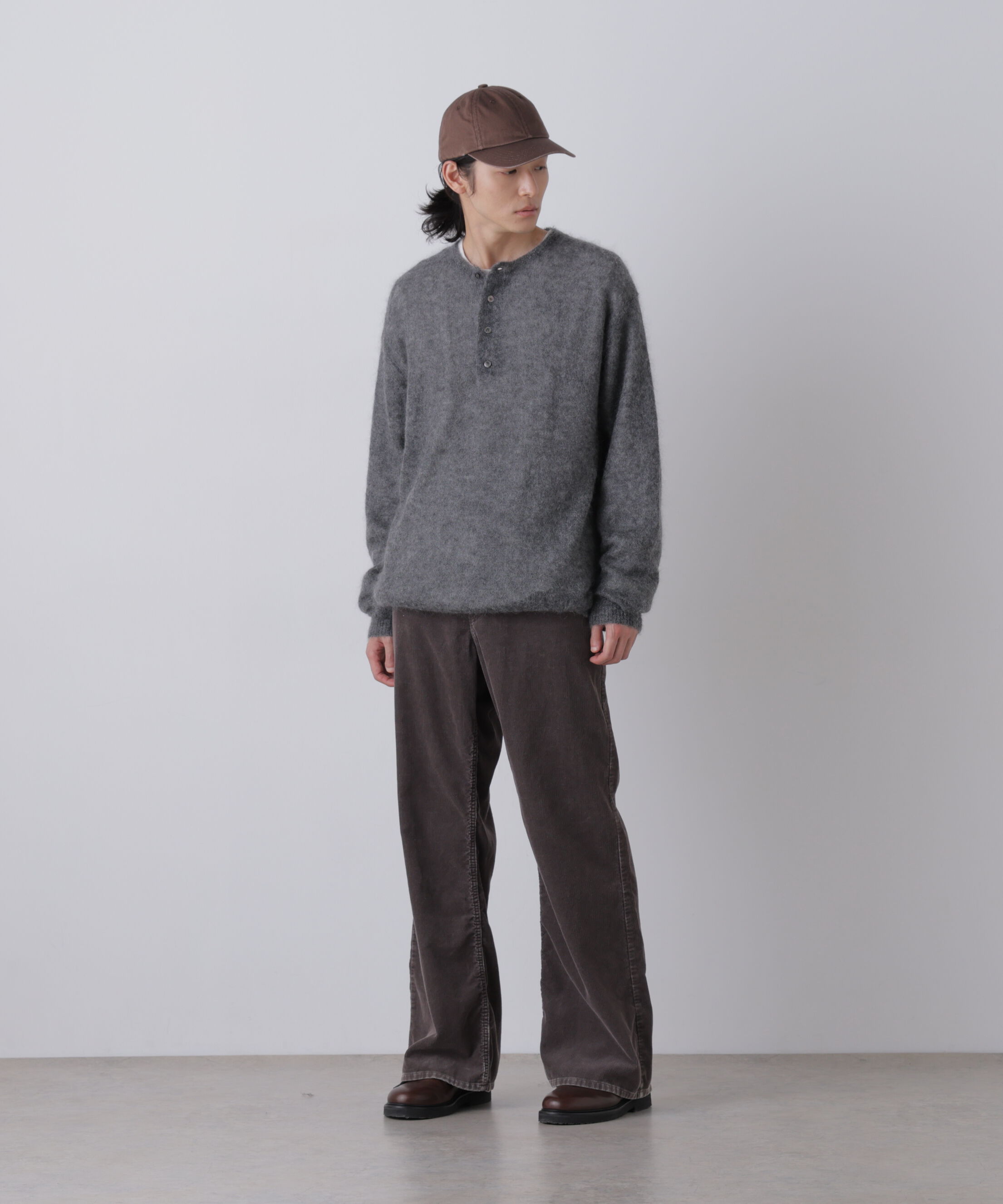 YLEVE 「YLEVE / SUPER KID MOHAIR HENRY NECK KNIT」|ニット・セーター|