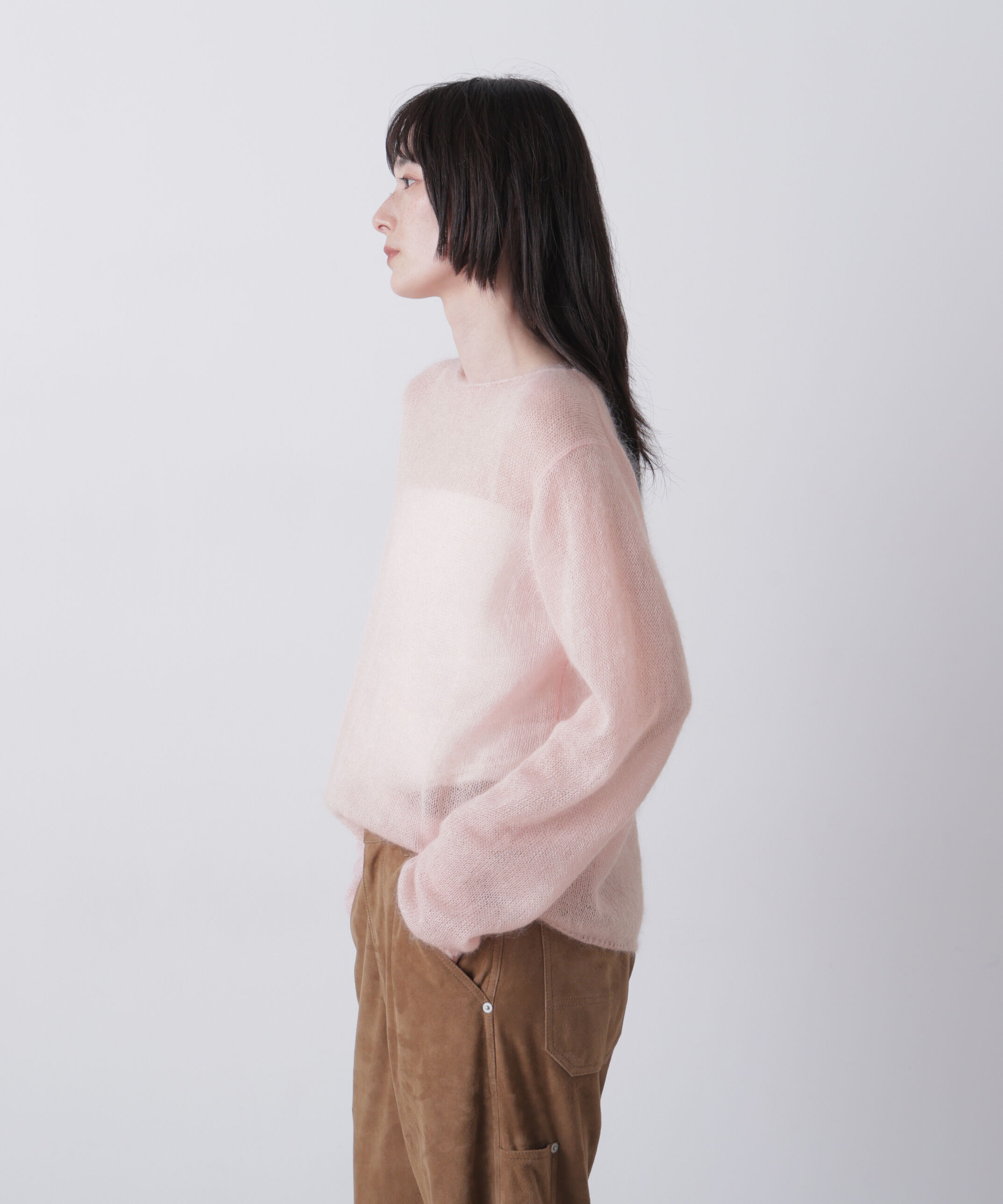 YLEVE 「YLEVE / SUPER KID MOHAIR BOAT-NECK KNIT」|ニット・セーター|