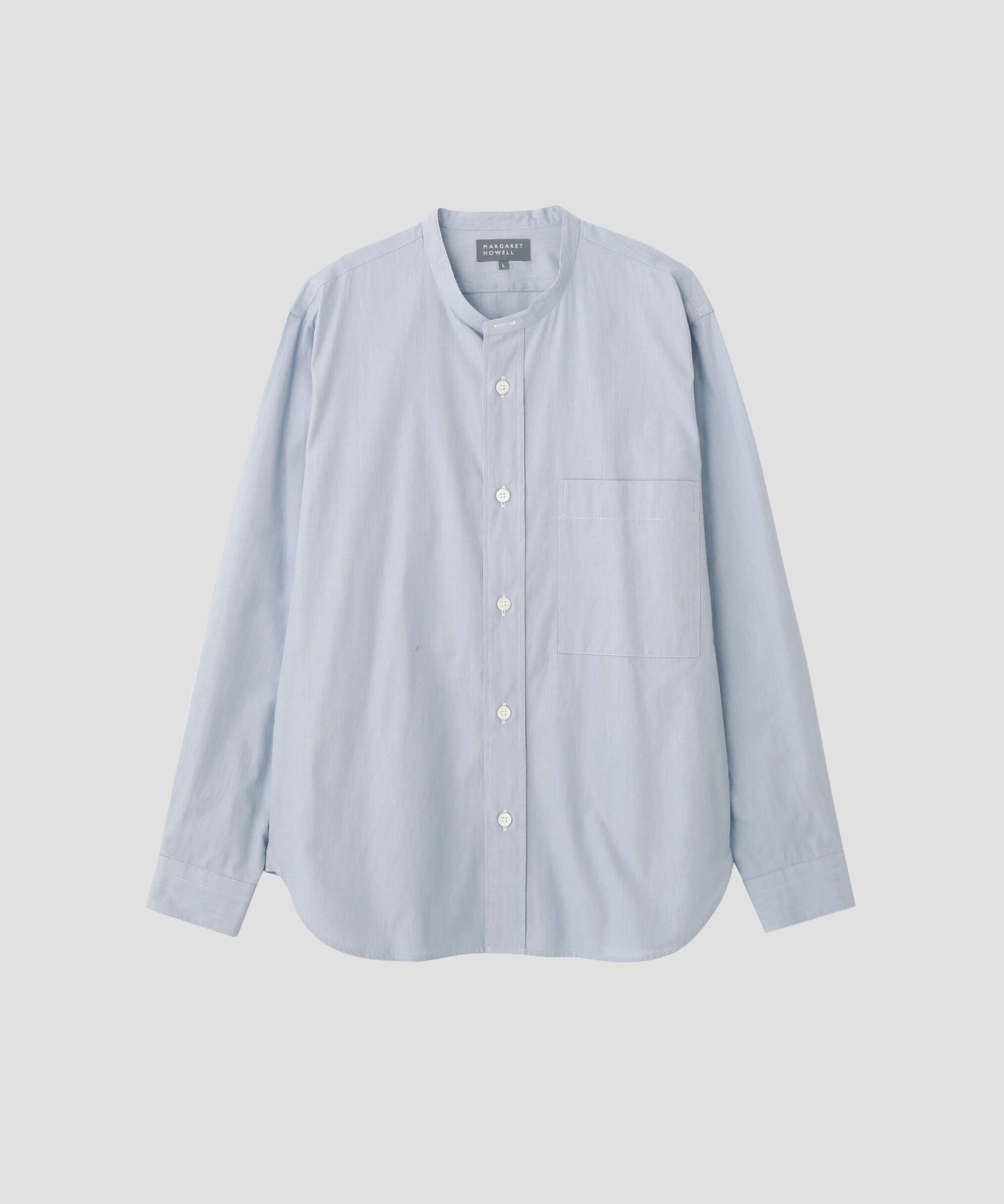 MARGARET HOWELL「COTTON HAIRLINE STRIPE SHIRT」|シャツ・ブラウス|