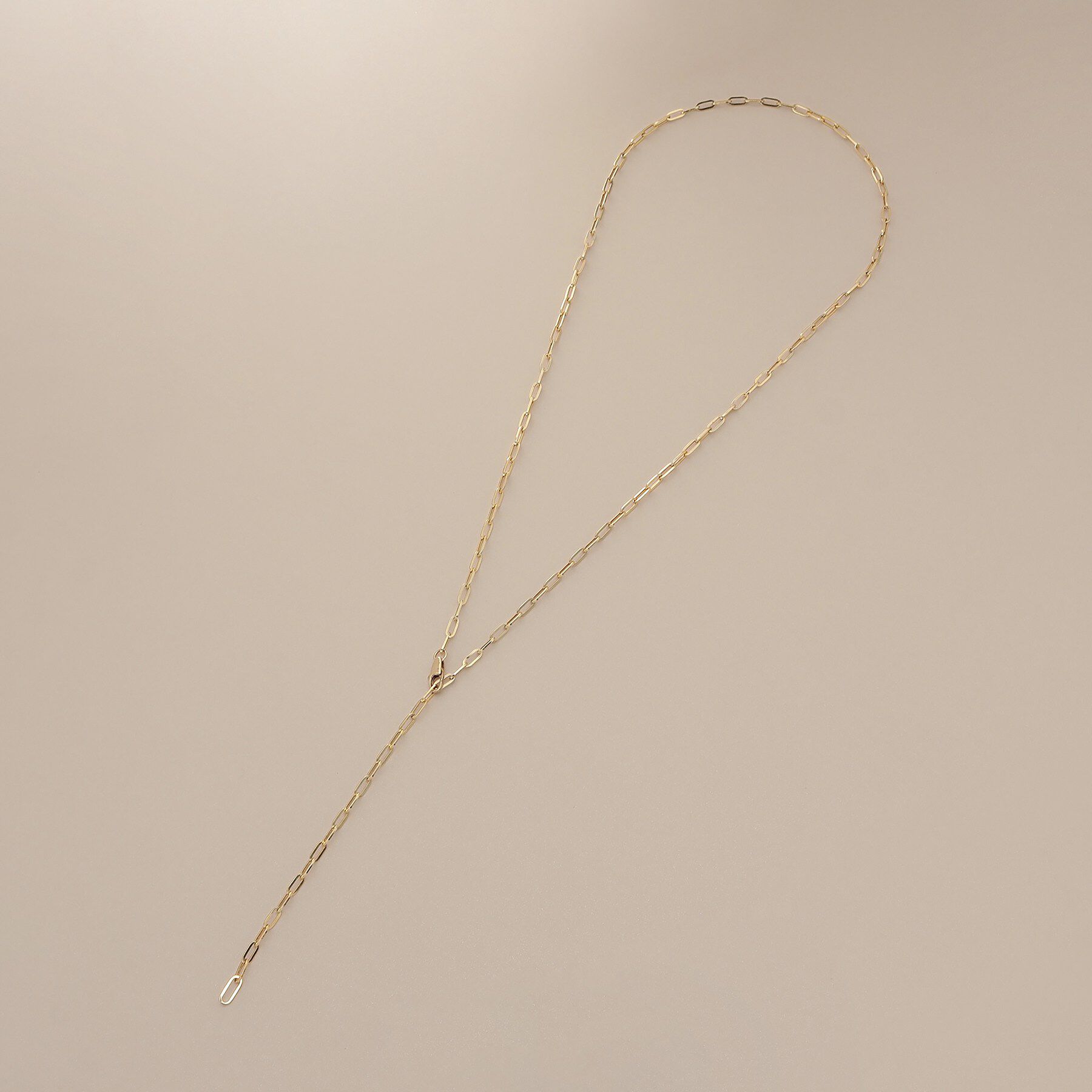 COCOSHNIK「K10中空プリムケーブルチェーン ネックレス（60cm）」|ネックレス|