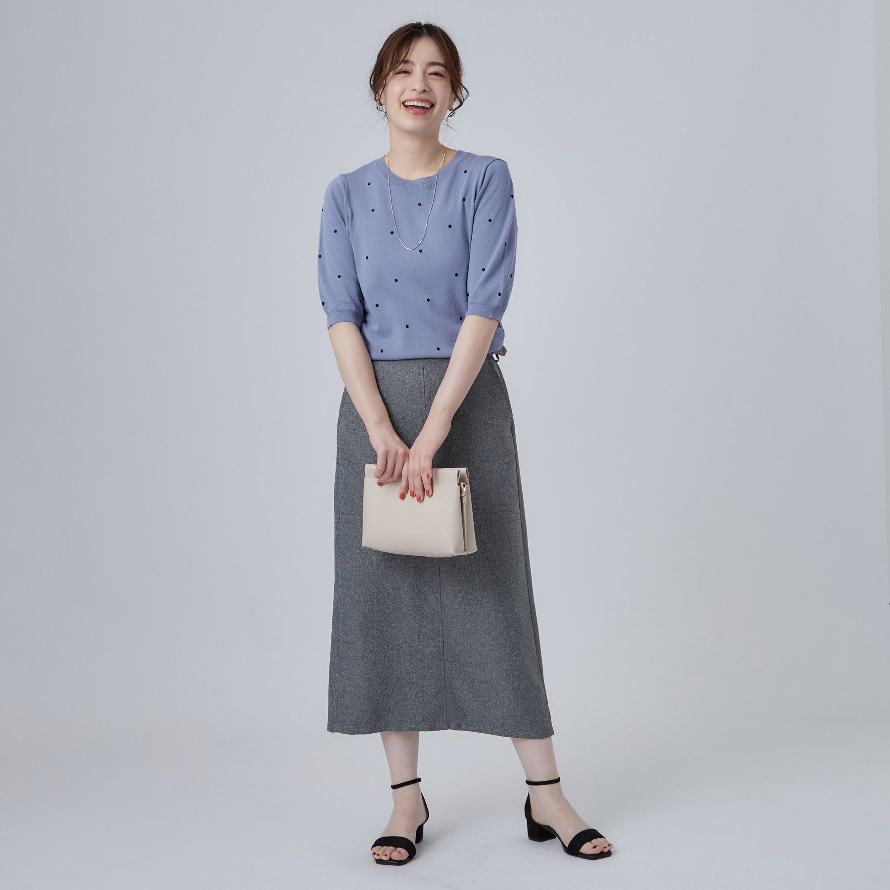 SHOO･LA･RUE「ドット刺繍ニット」|ニット・セーター|