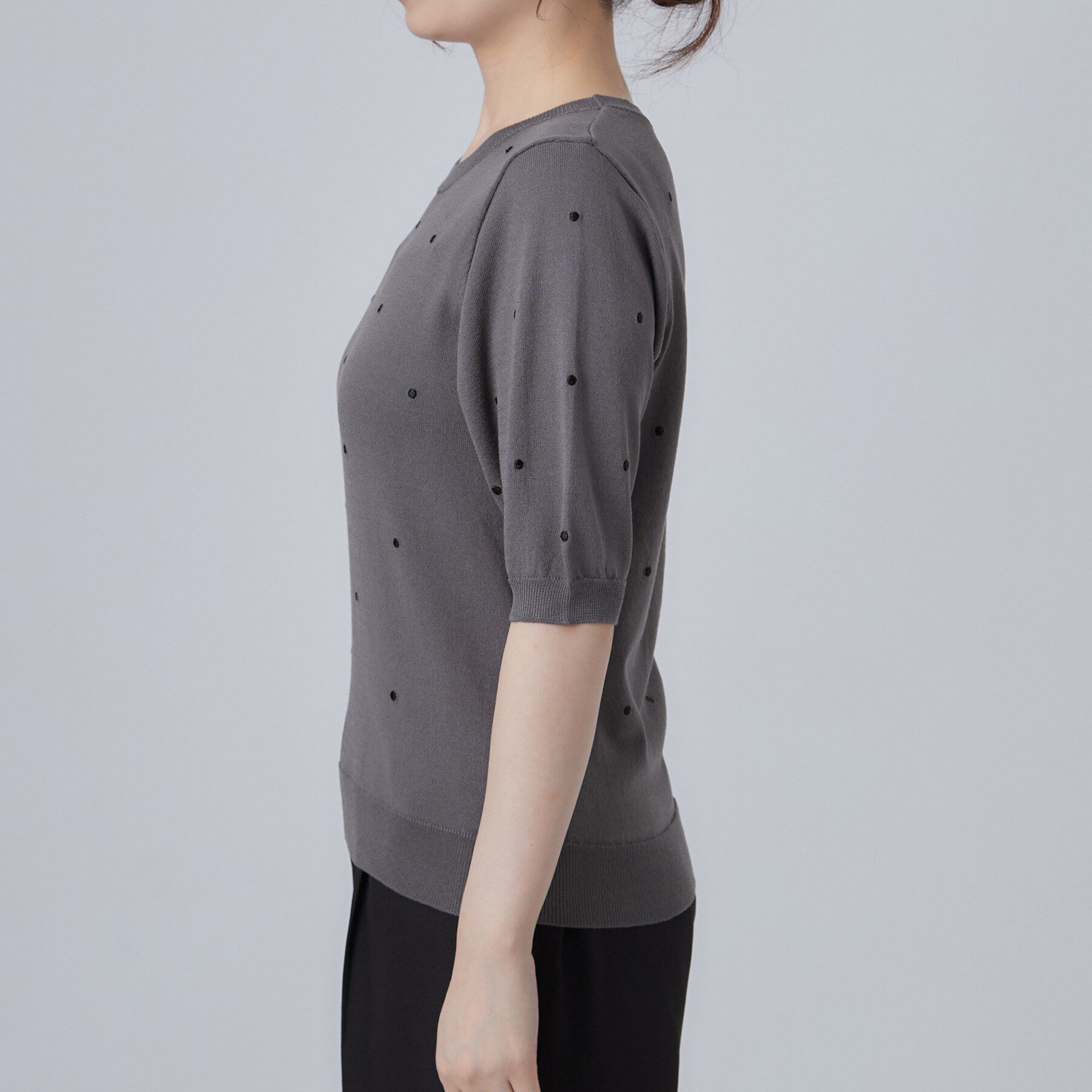 SHOO･LA･RUE「ドット刺繍ニット」|ニット・セーター|