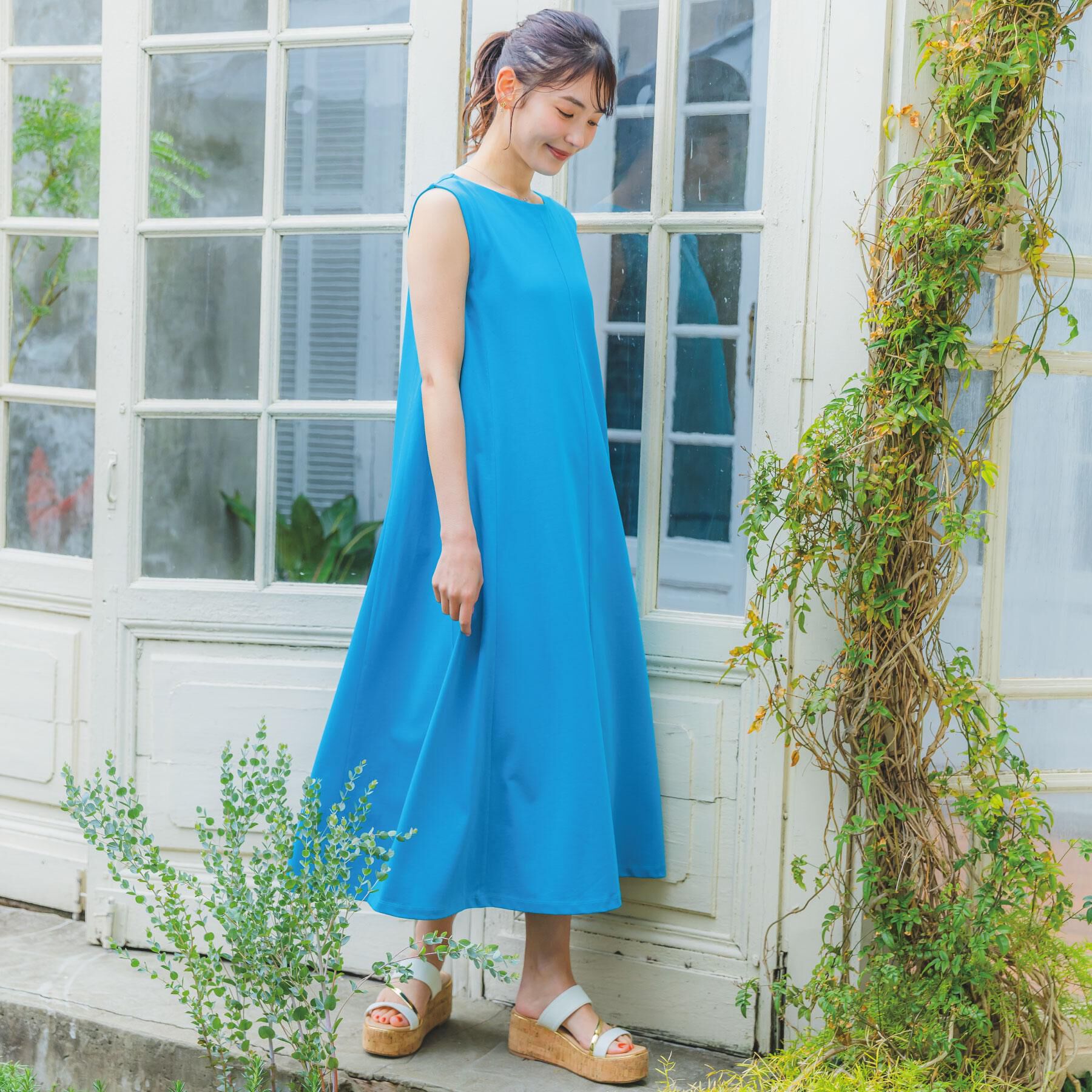 ITS&rsquo;DEMO「【UV／冷感／毛玉防止】汗染み防止機能付きカットワンピース」|ワンピース|