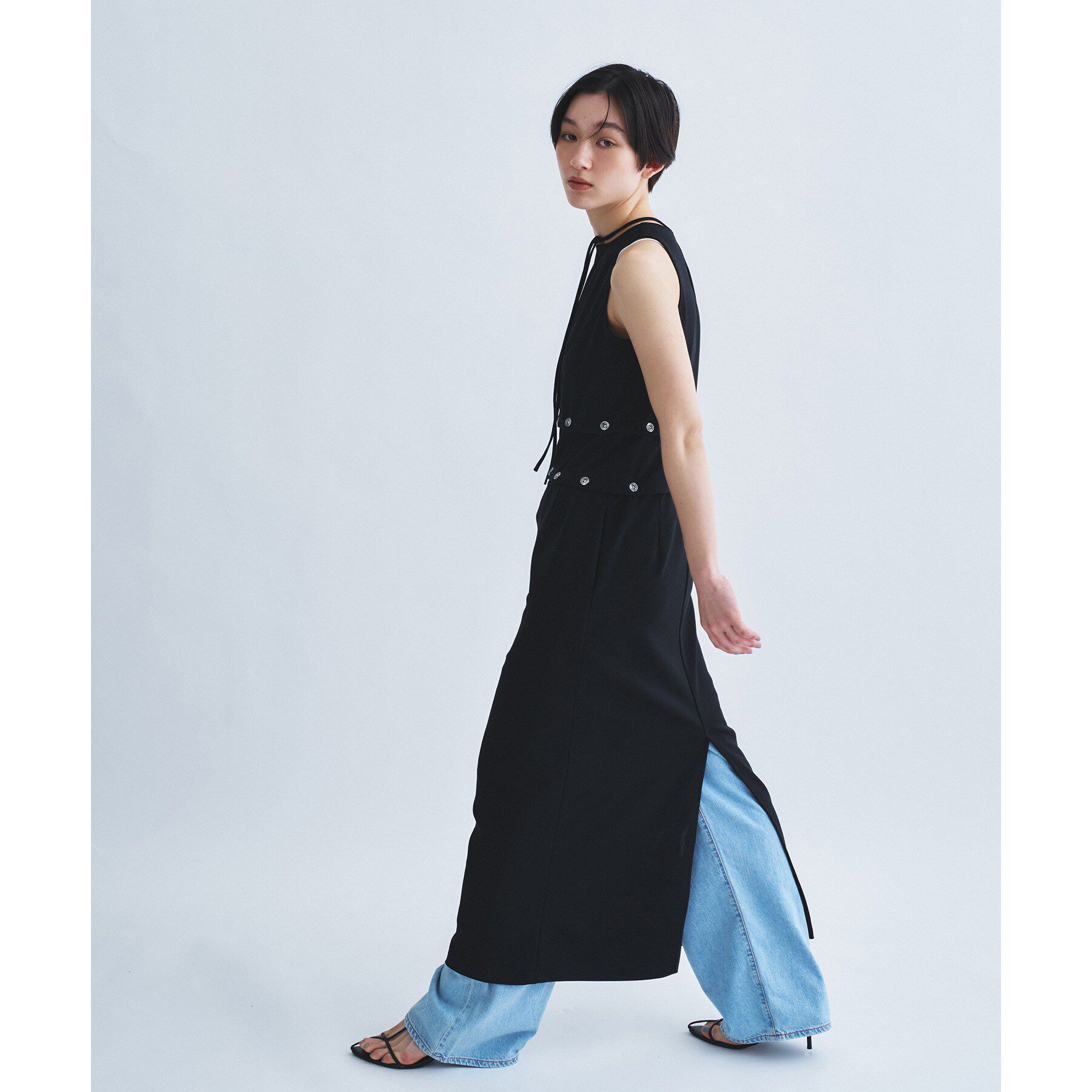 CODE A「modular split dress」|ワンピース|