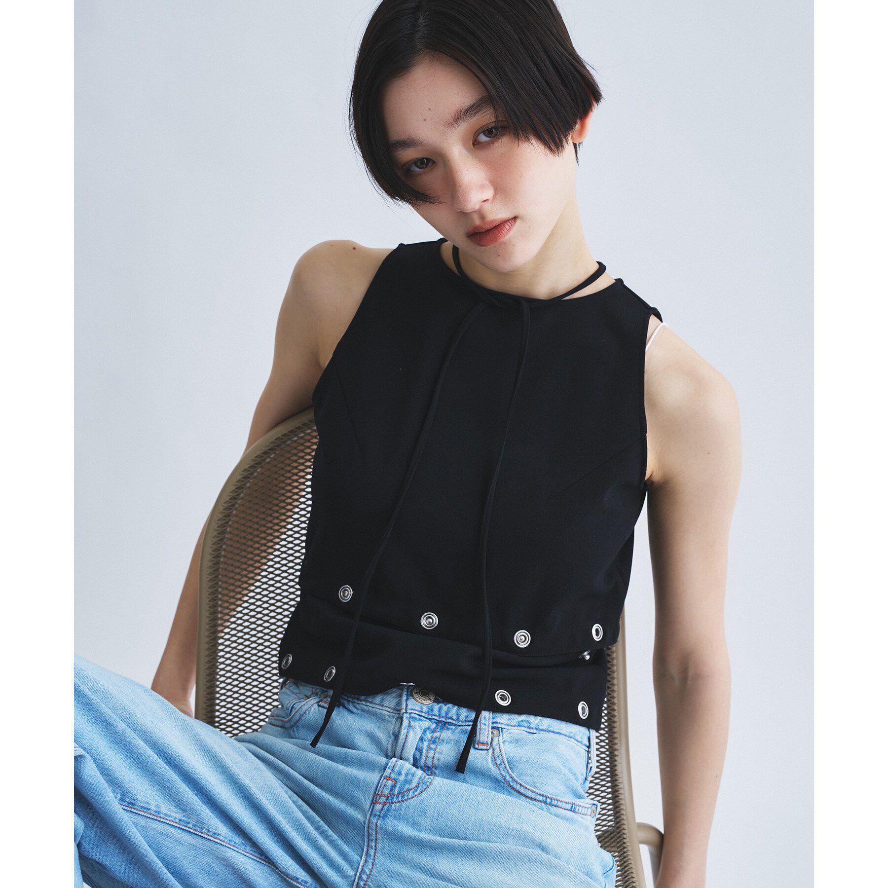 CODE A「modular split dress」|ワンピース|