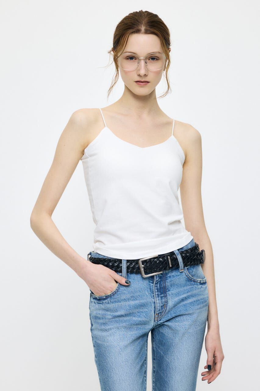 MOUSSY「BACK OPEN CUP IN キャミ」|キャミソール|O/WHT1