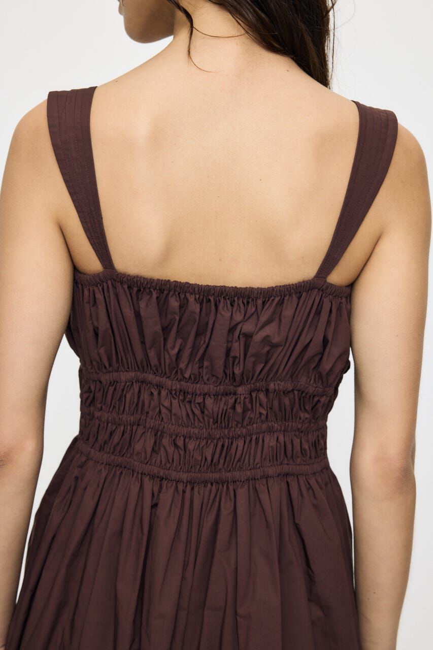 MOUSSY「COTTON GATHER CAMI ドレス」|ワンピース|