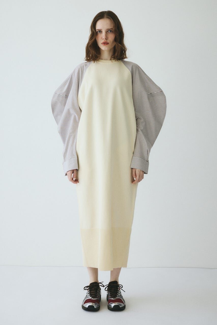 HeRIN.CYE「Volume sleeve knit dress」|ワンピース|O/WHT1
