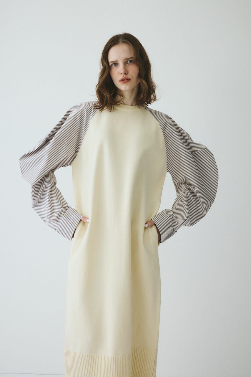 HeRIN.CYE「Volume sleeve knit dress」|ワンピース|