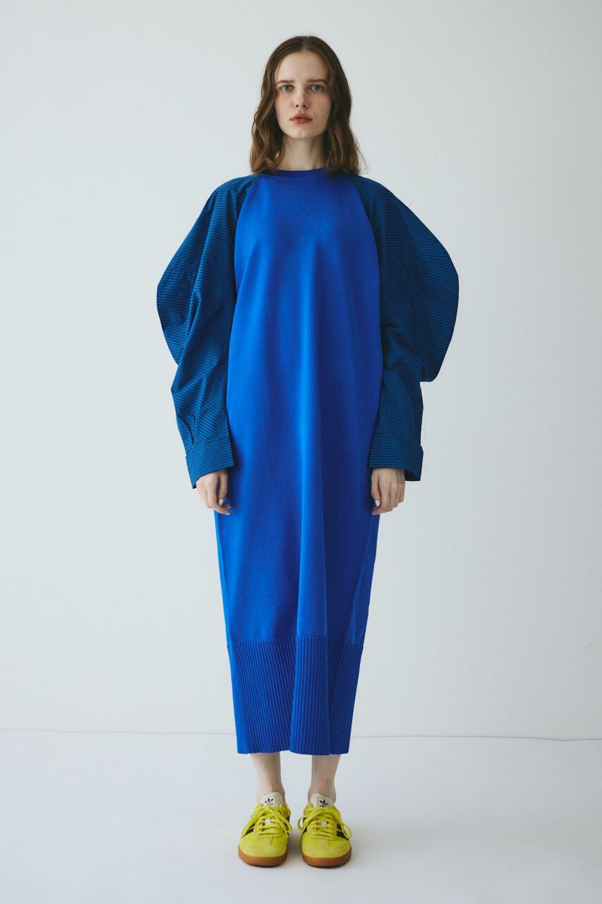 HeRIN.CYE「Volume sleeve knit dress」|ワンピース|BLU