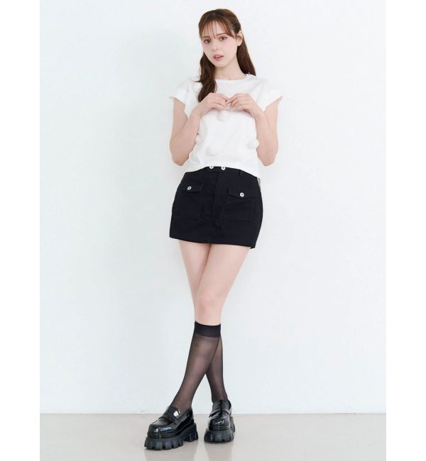 CALNAMUR「3Dローズトップス」|Tシャツ・カットソー|