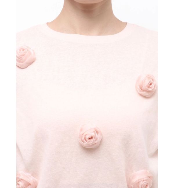 CALNAMUR「3Dローズトップス」|Tシャツ・カットソー|